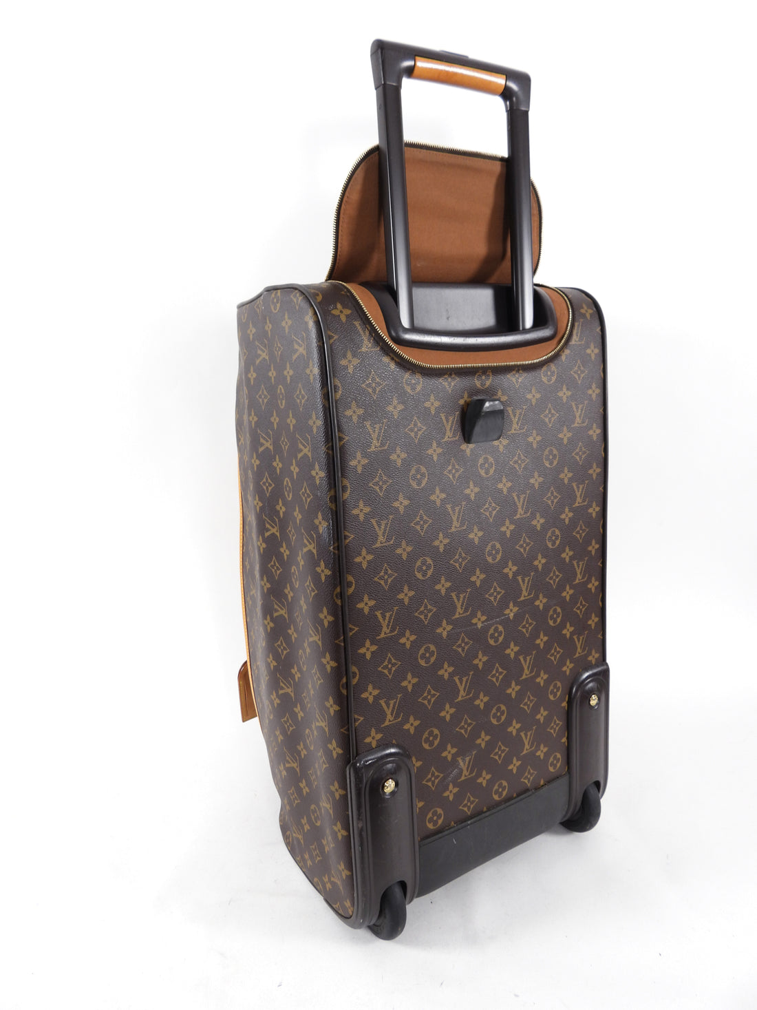 LOUIS VUITTON Soft suitcase 'Eole' with wheels in ebony …