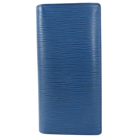 Louis Vuitton Blue Epi leather Bifold Long Wallet 