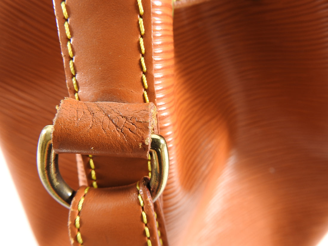 Louis Vuitton Vintage 1993 Tan Epi Leather Noe GM Bucket Bag – I MISS ...