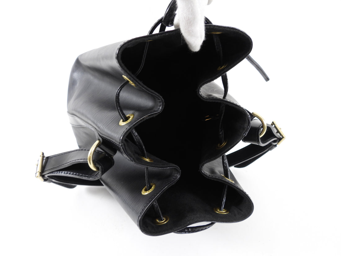LOUIS VUITTON EPI NOE Black & Red Drawstring Shoulder Bag Handbag #251  Rise-on