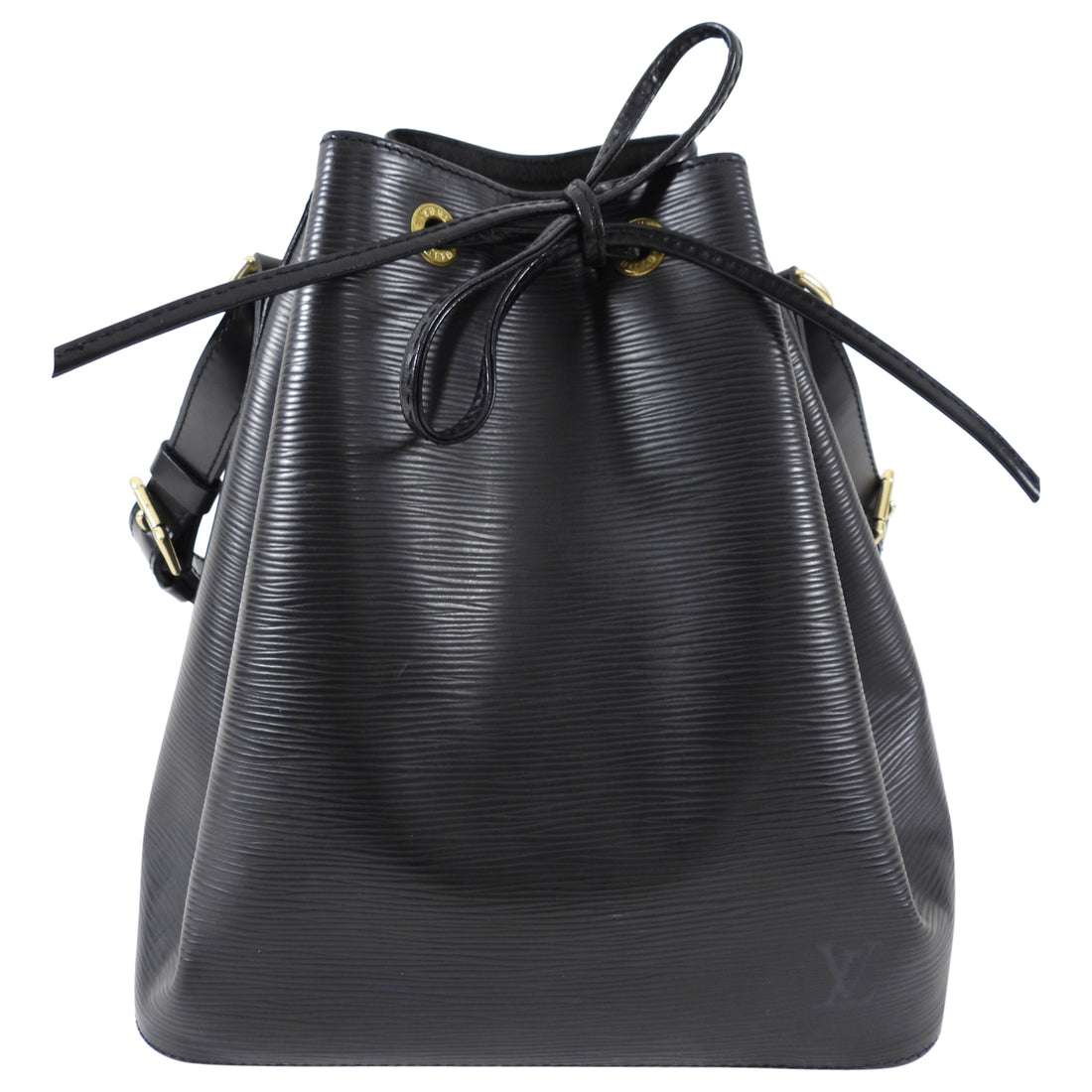 Louis+Vuitton+N%C3%A9oNo%C3%A9+Shoulder+Bag+MM+Black+Leather for