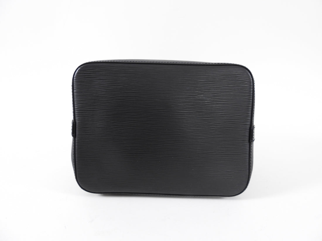 Lot - Louis Vuitton Black Noir Epi Leather Noe Handbag Date Code: TJ2132