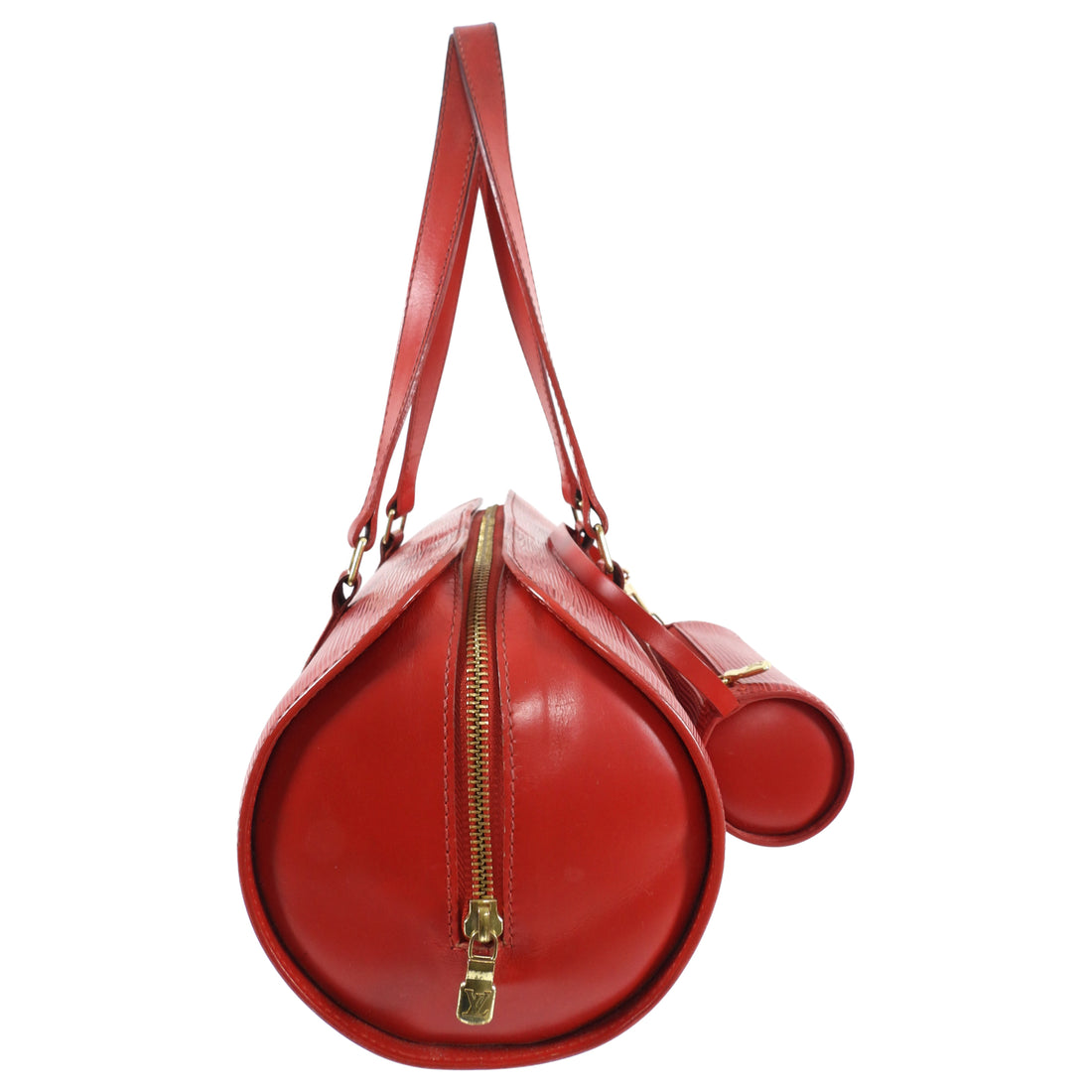 LOUIS VUITTON Handbag Papillon 30 Red Vernis Leather Vintage Shoulder Bag  A931
