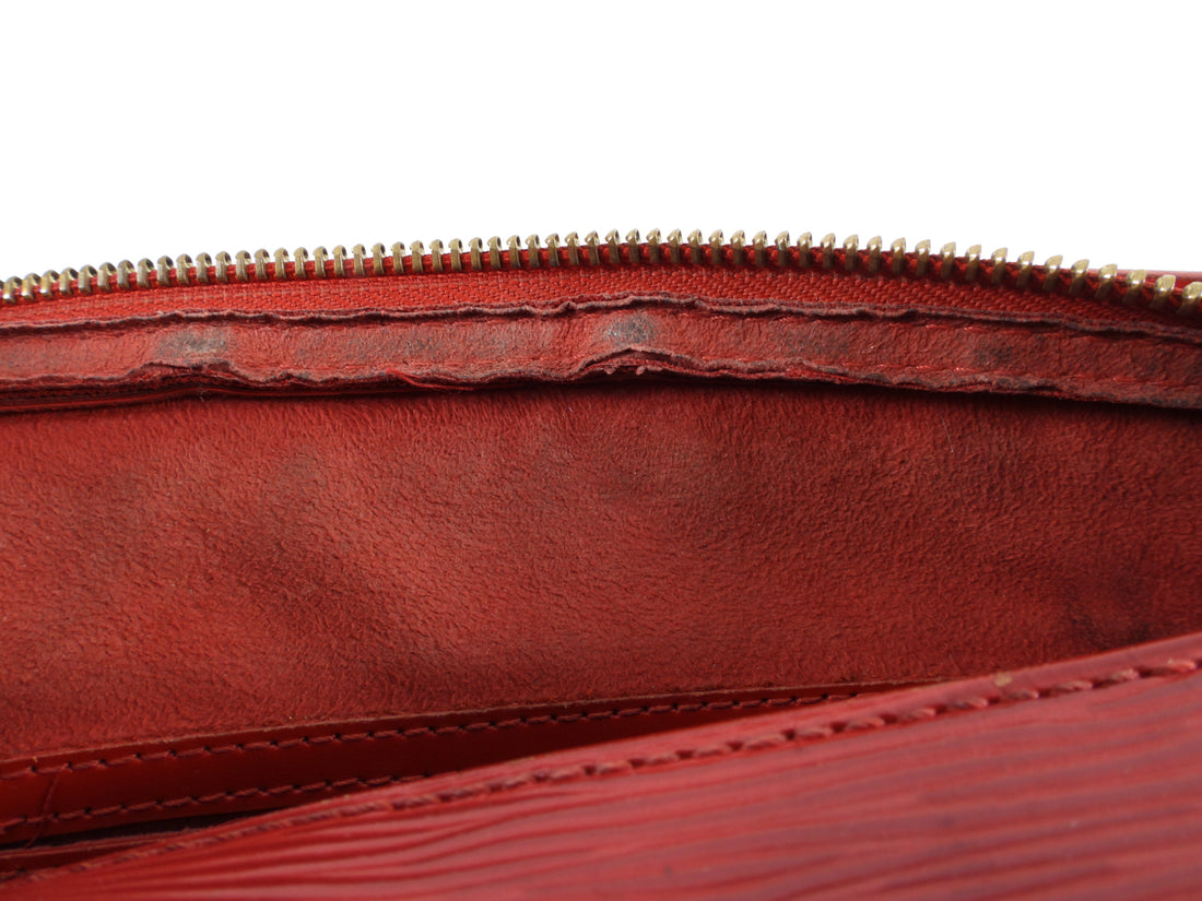 Louis Vuitton Red Epi Papillon 30 Bag and Mini Bag Set – I MISS