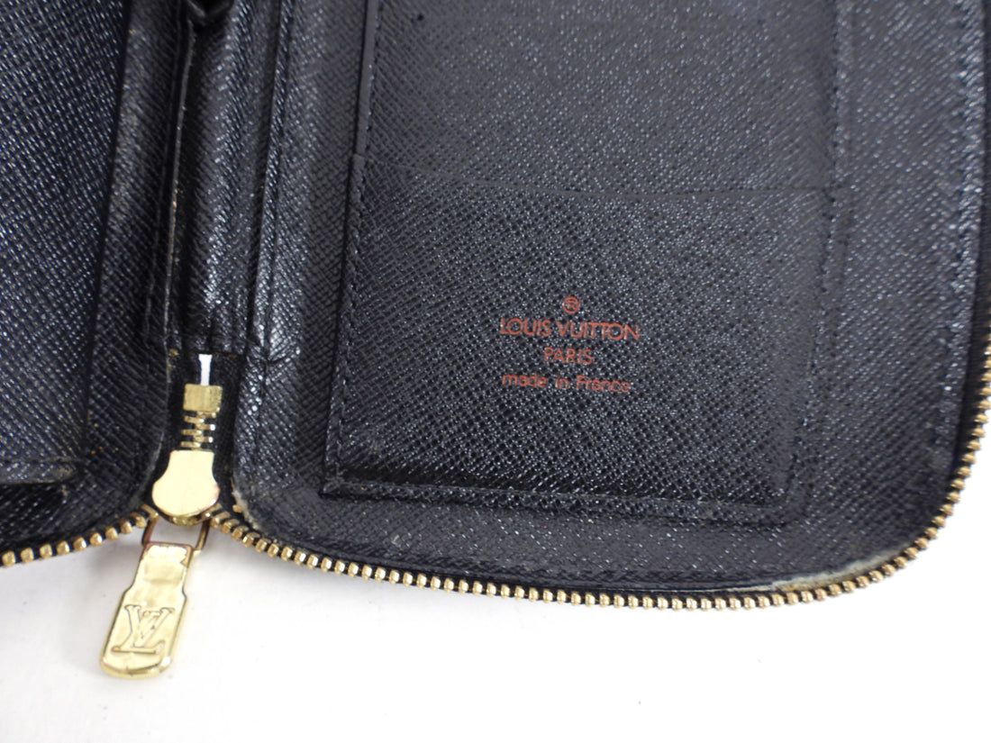Louis Vuitton Black Epi Geode Zip Organizer Wallet – I MISS YOU