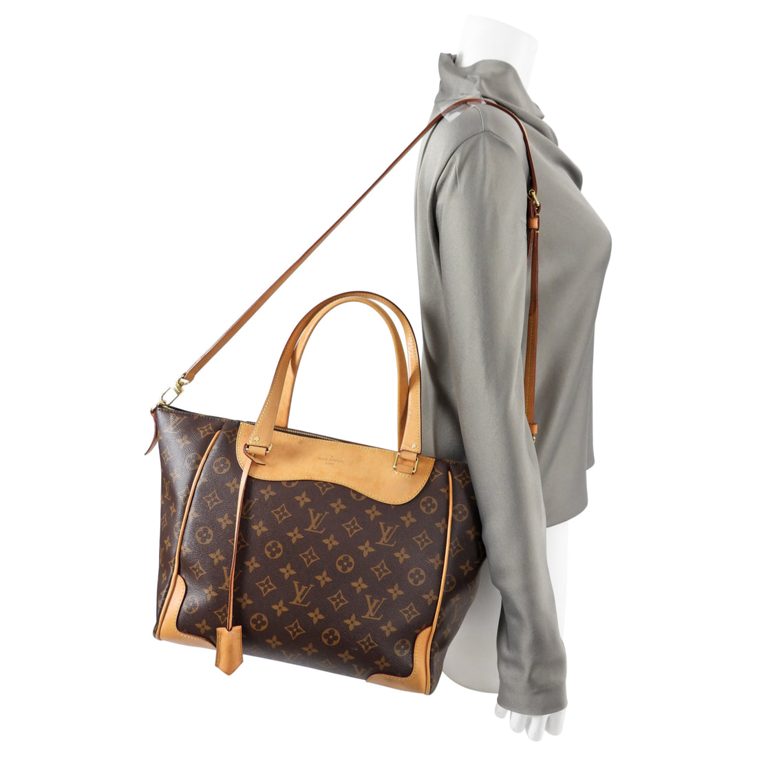 Louis Vuitton Tan Monogram Two Way Bag
