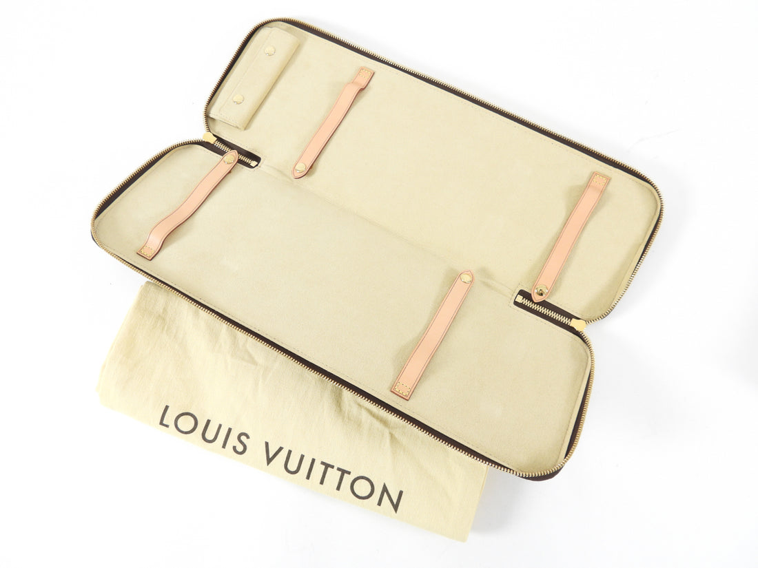 Louis Vuitton Women's Men's M47535 Tie Case Monogram Etui 5 Clavat Canvas
