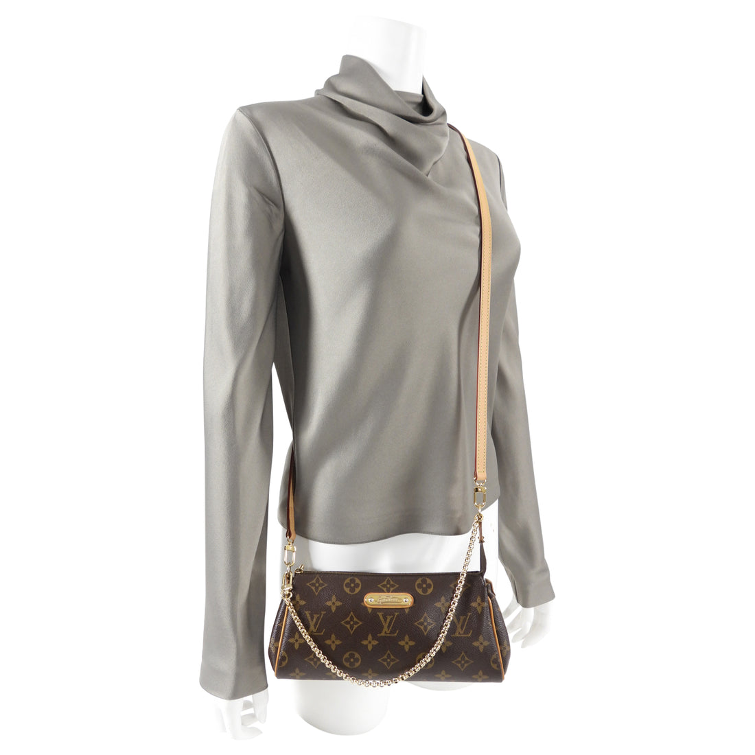 Louis Vuitton Monogram Eva Clutch Two-Way Pochette Bag – I MISS YOU VINTAGE