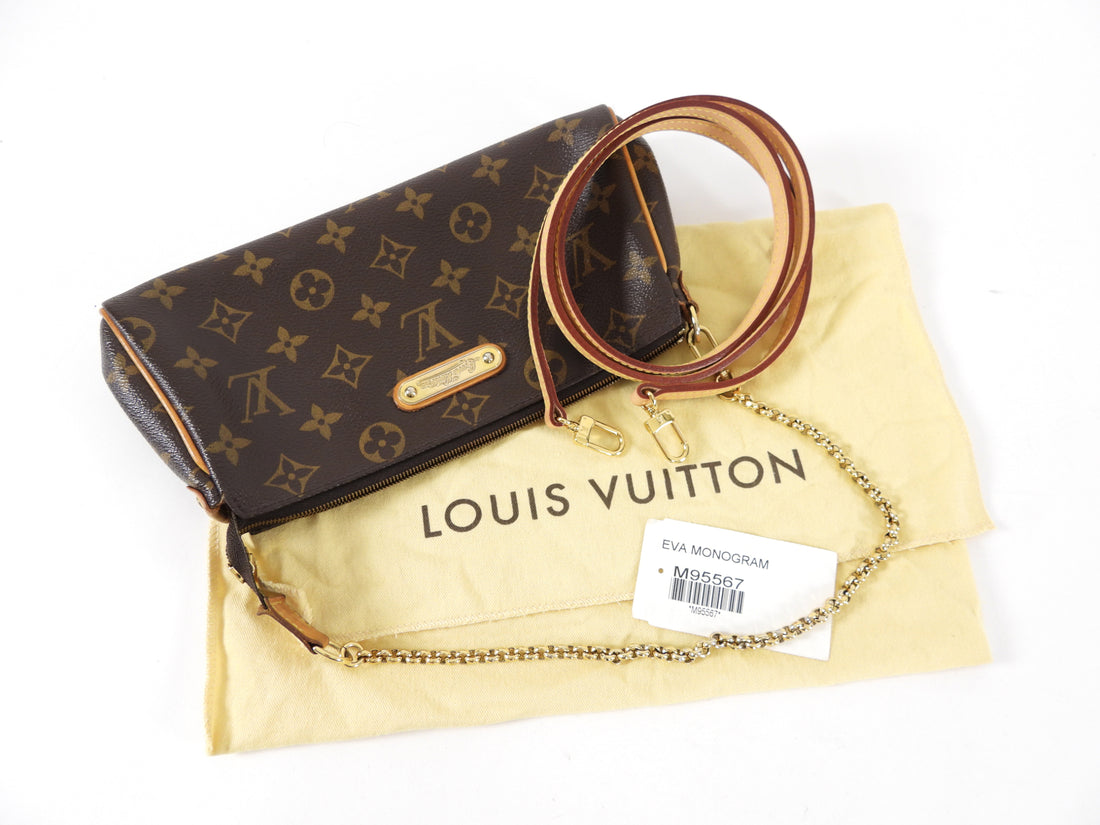 Louis Vuitton Eva Clutch Monogram Bag, Luxury, Bags & Wallets on