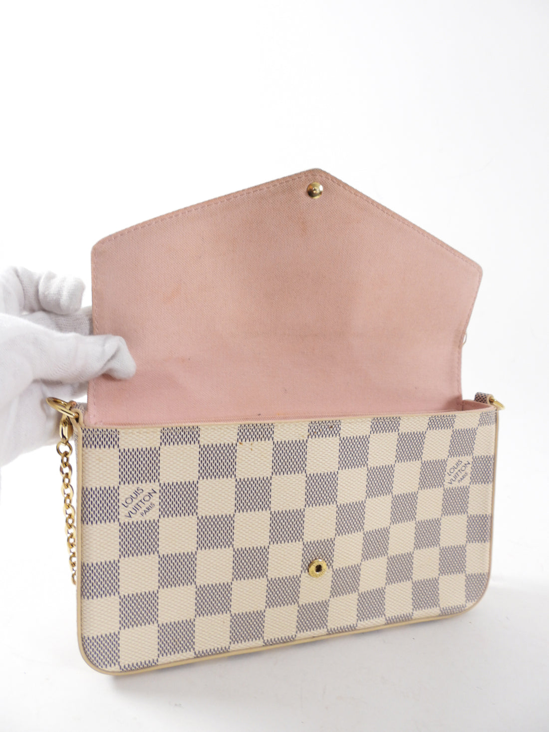 Louis Vuitton Felicie Pochette Damier - ShopStyle Shoulder Bags