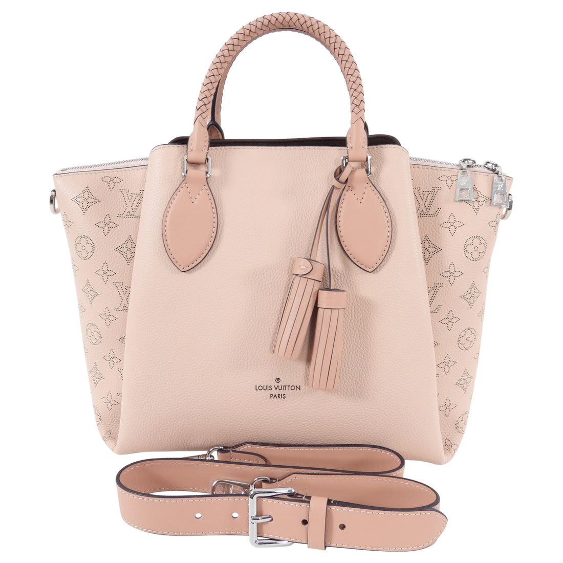 Mahina leather handbag Louis Vuitton Pink in Leather - 27870392