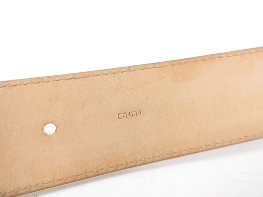 Initiales 40MM Damier Azur Belt Size 80/32 – Keeks Designer Handbags