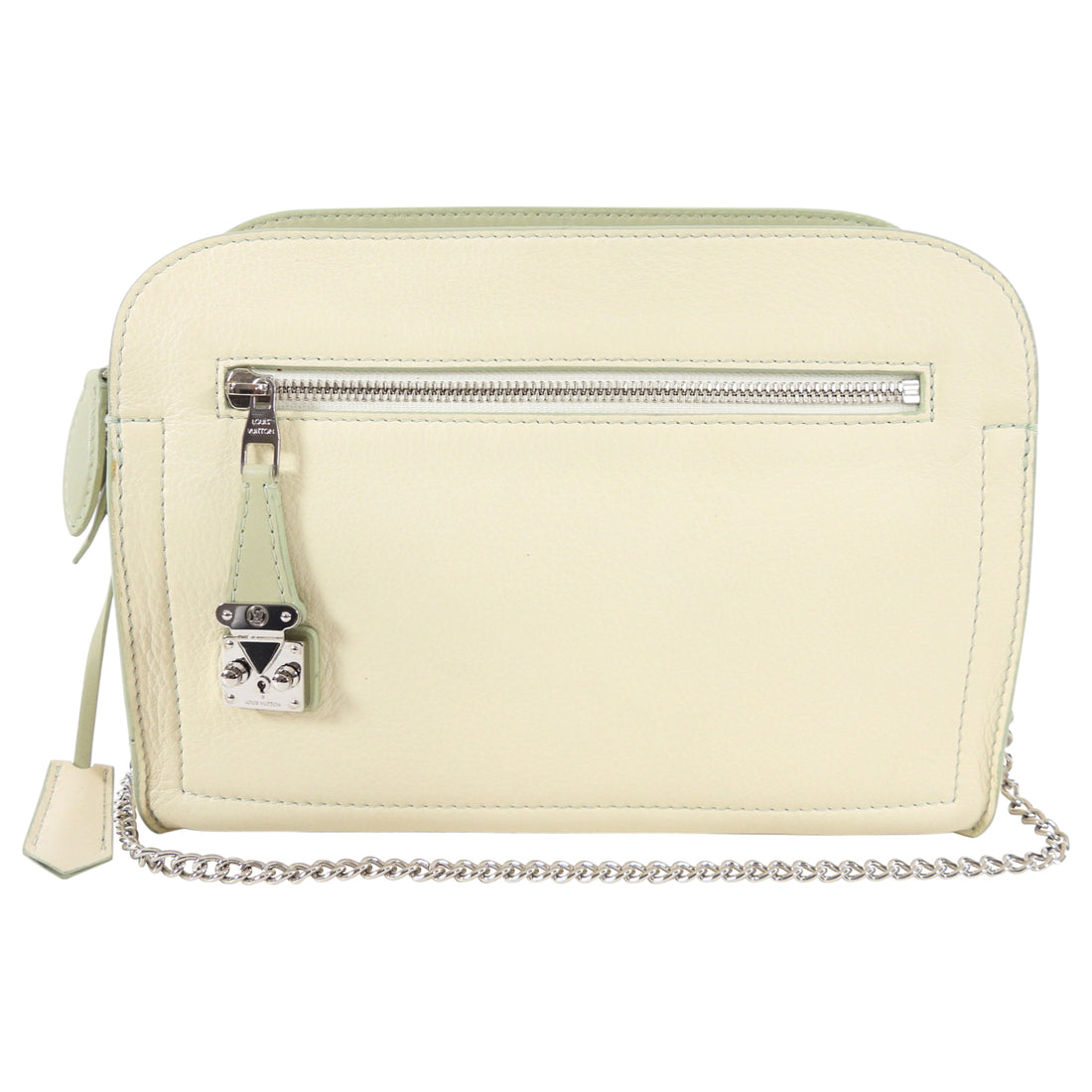 Louis Vuitton 2012 Cruise Ivory and Mint Green Leather Shoulder BagLouis Vuitton 2012 Cruise Ivory and Mint Green Leather Shoulder Bag