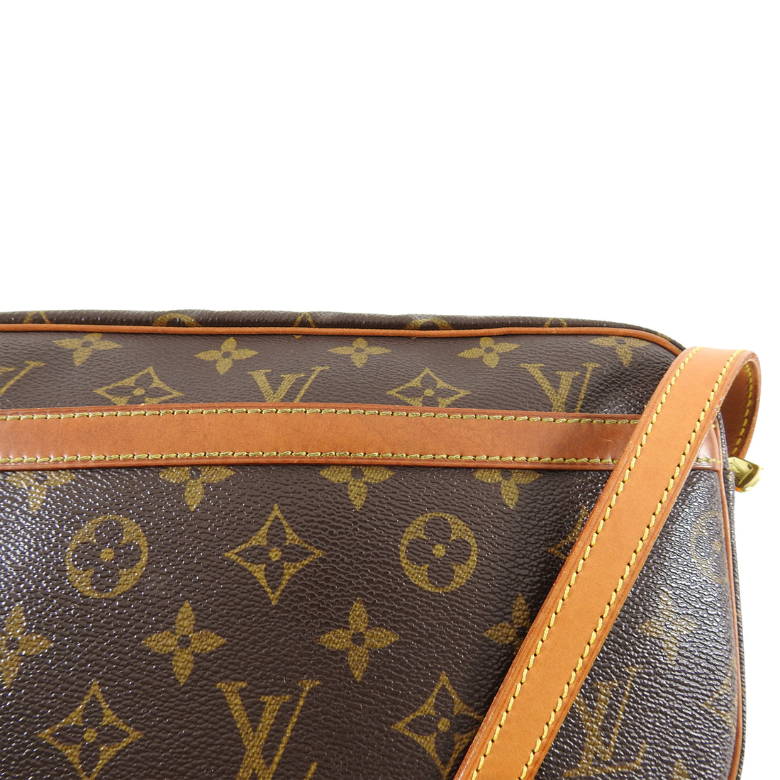 Jeune fille leather crossbody bag Louis Vuitton Brown in Leather - 35519713