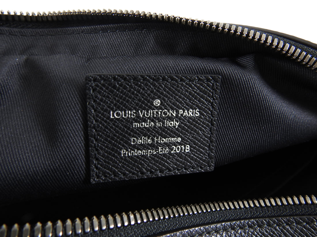Louis Vuitton monogram pouch shoulder bag Brown × blue LOUIS VUITTON 2018  SS men's M43854 Kim Jones : Real Yahoo auction salling
