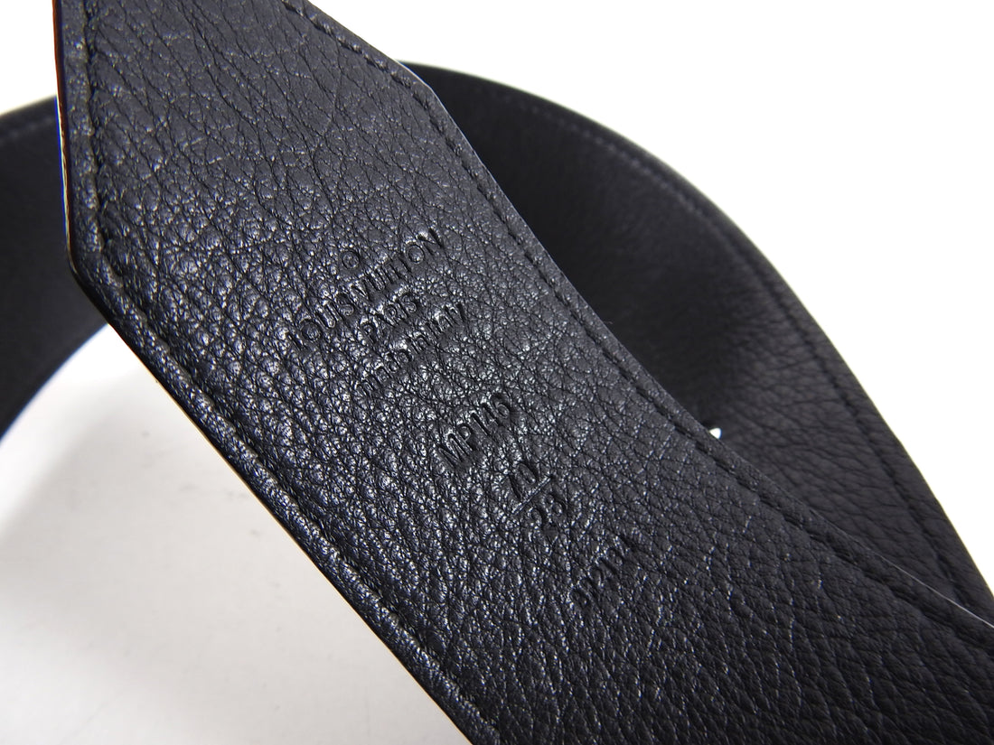 Twist leather belt Louis Vuitton Black size 70 cm in Leather - 35708830