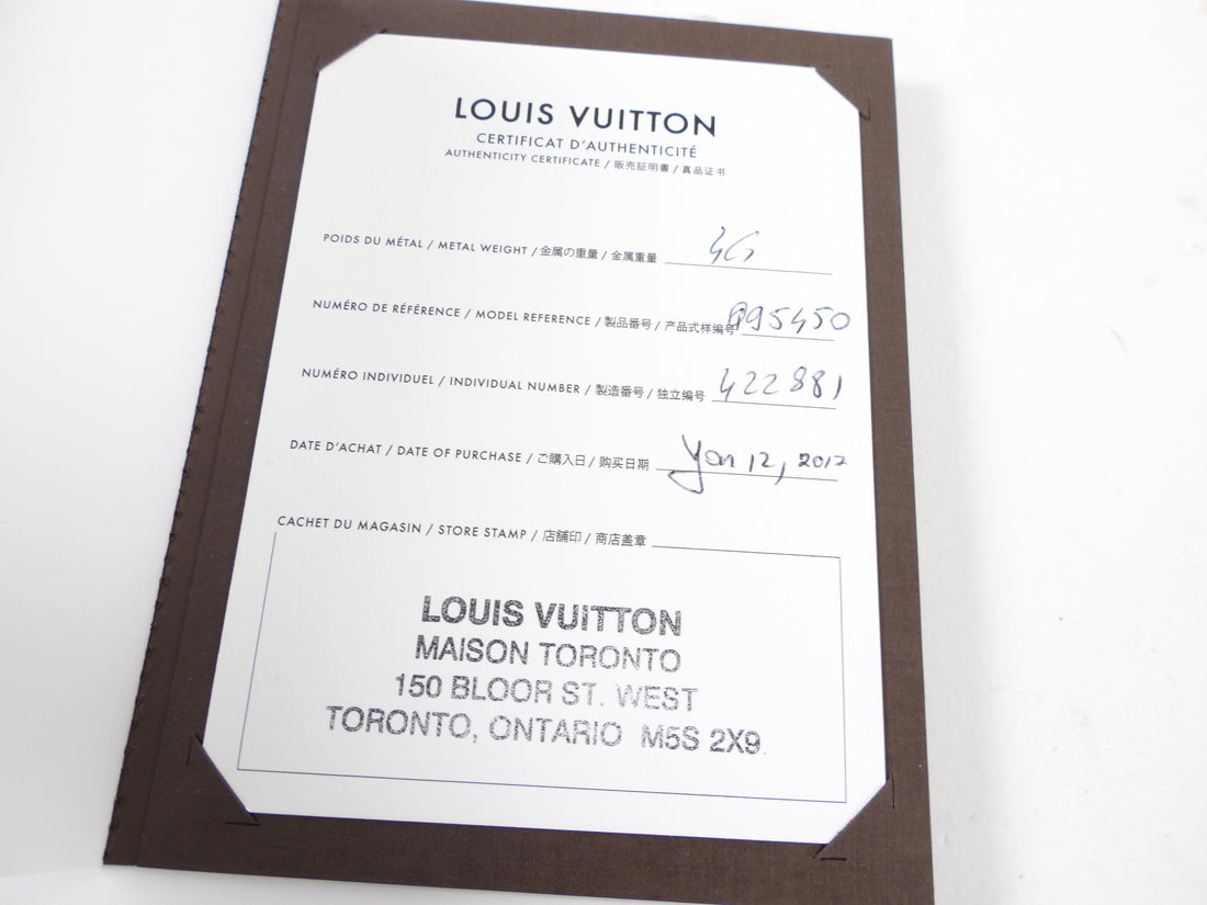 Louis Vuitton Sterling Silver Lockit Bracelet (SHF-16869)