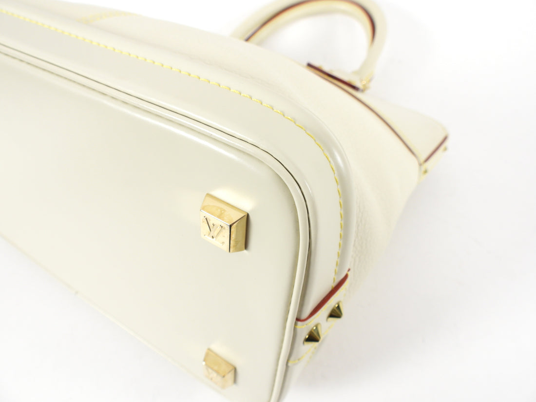 Louis Vuitton Lockit PM Bag in Ivory Leather White Cream ref.596430 - Joli  Closet