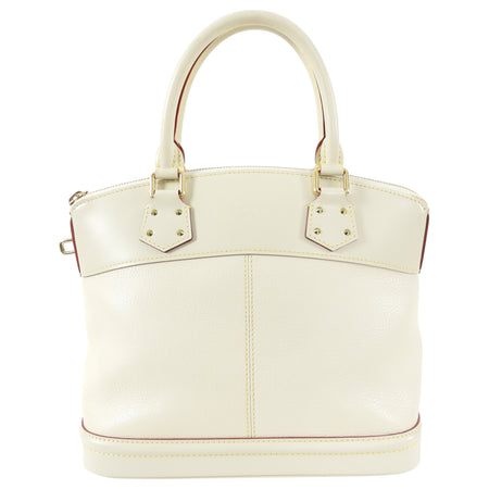 Louis Vuitton Lockit PM Ivory Suhali Leather Bag