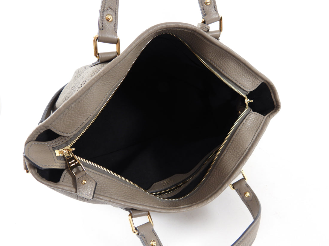 LOUIS VUITTON Taupe Leather Monogram Mahina Stellar Handbag Mahina Pm  Handbag – Labels Luxury