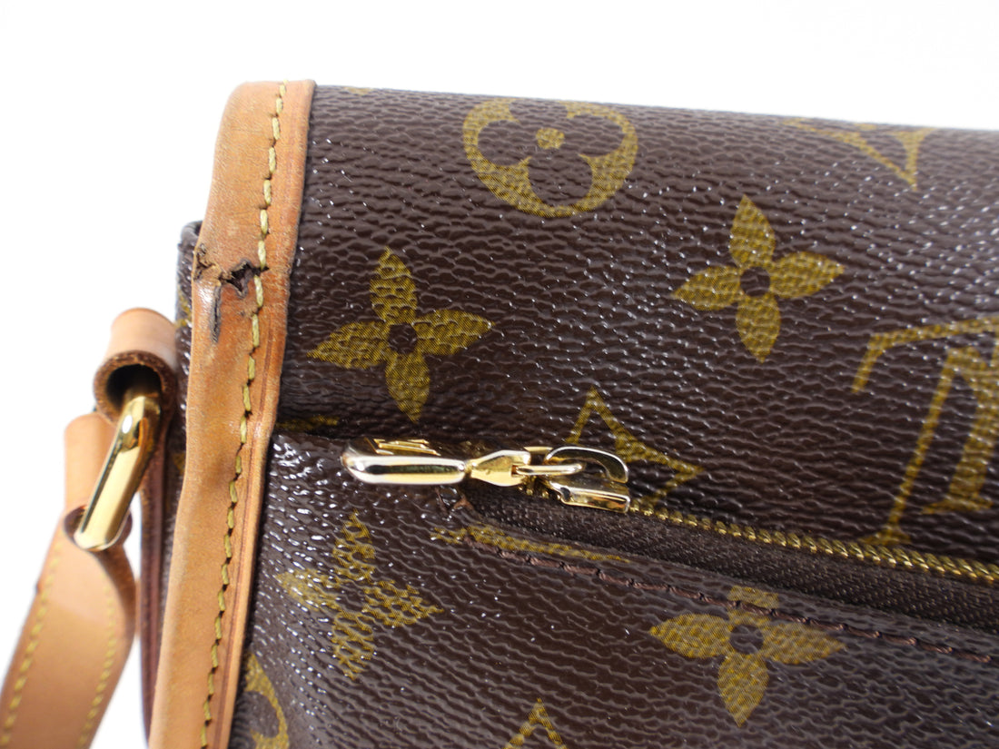 Menilmontant cloth crossbody bag Louis Vuitton Brown in Cloth - 31870309