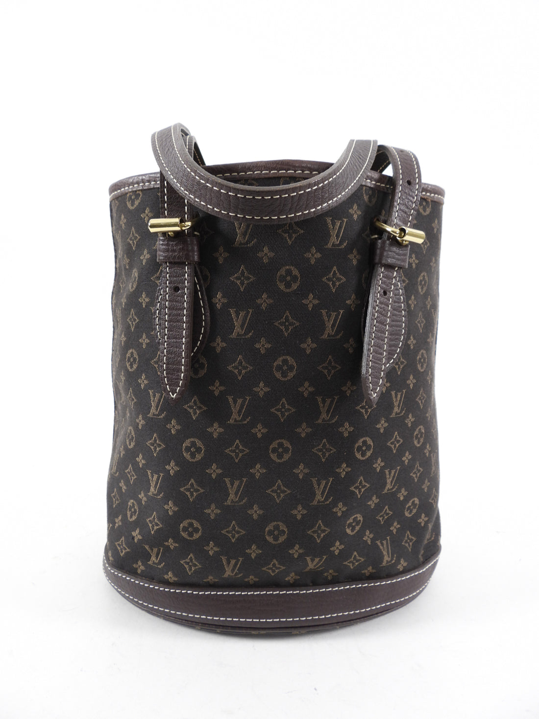 Louis Vuitton Dune Monogram Mini Lin Canvas Petite Bucket Bag