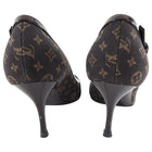 Louis Vuitton Mini Lin Brown Monogram Pumps Heels - 36.5
