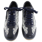 Louis Vuitton Mini Lin Navy Monogram Runners Sneakers - 36.5