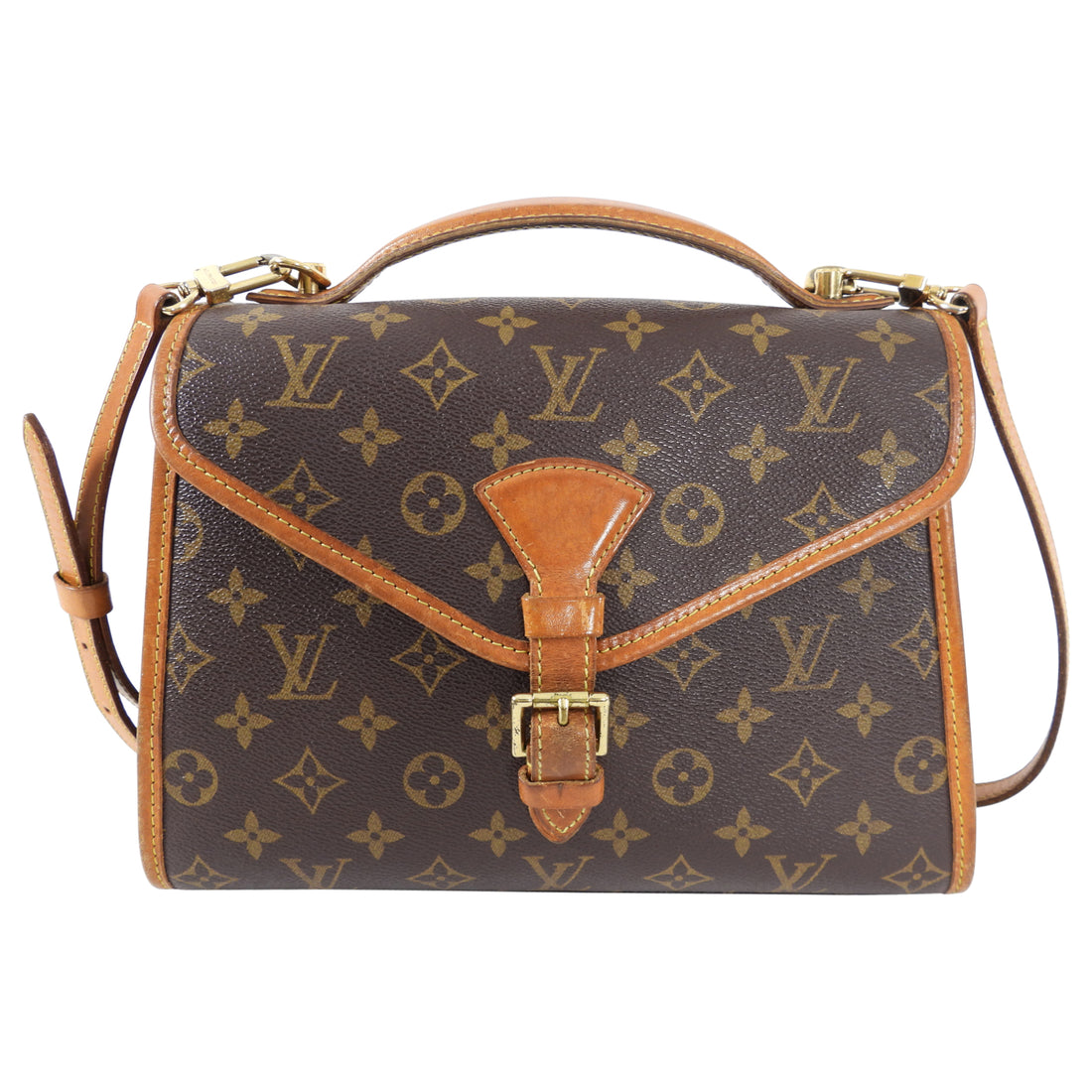 Vintage Louis Vuitton Bel Air Beverly with Strap Two Way Satchel Brown  Monogra
