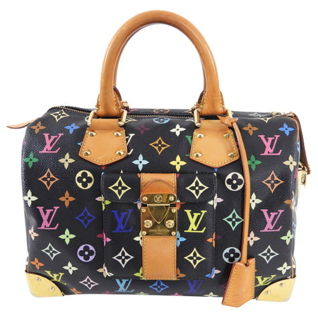 Louis Vuitton Monogram Multicolore Murakami Speedy 30 Black