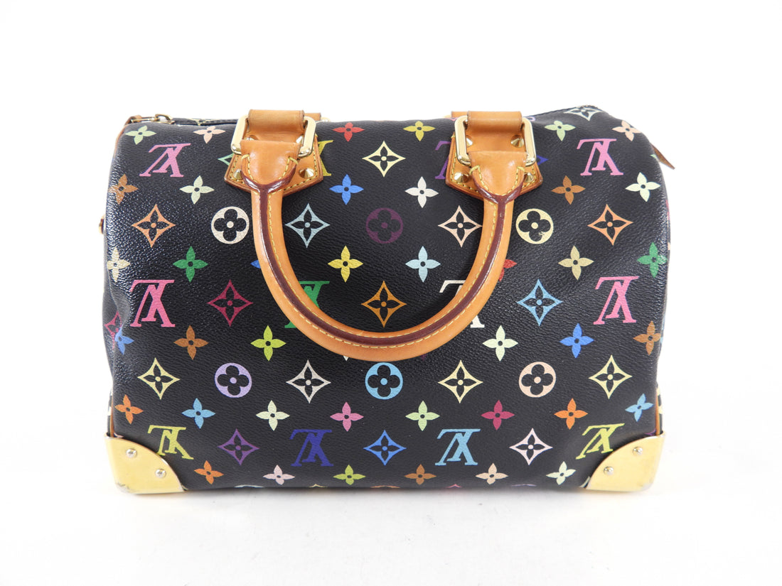 Louis Vuitton x Takashi Murakami Monogram Multicolore Speedy 30 - Black  Handle Bags, Handbags - LOU774866