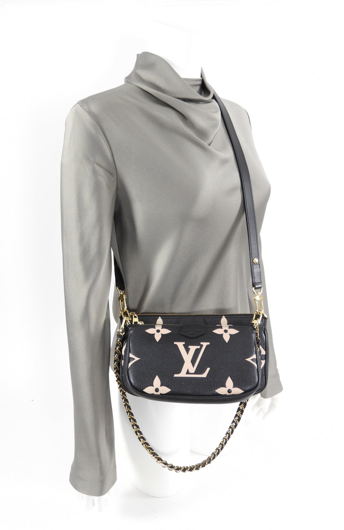 Louis Vuitton Bicolor Monogram Empreinte Multi-Pochette Accessoires - Black  Crossbody Bags, Handbags - LOU705943