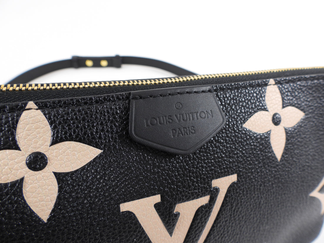 Louis Vuitton LV Multi Pochette Bicolor leather Beige ref.805545