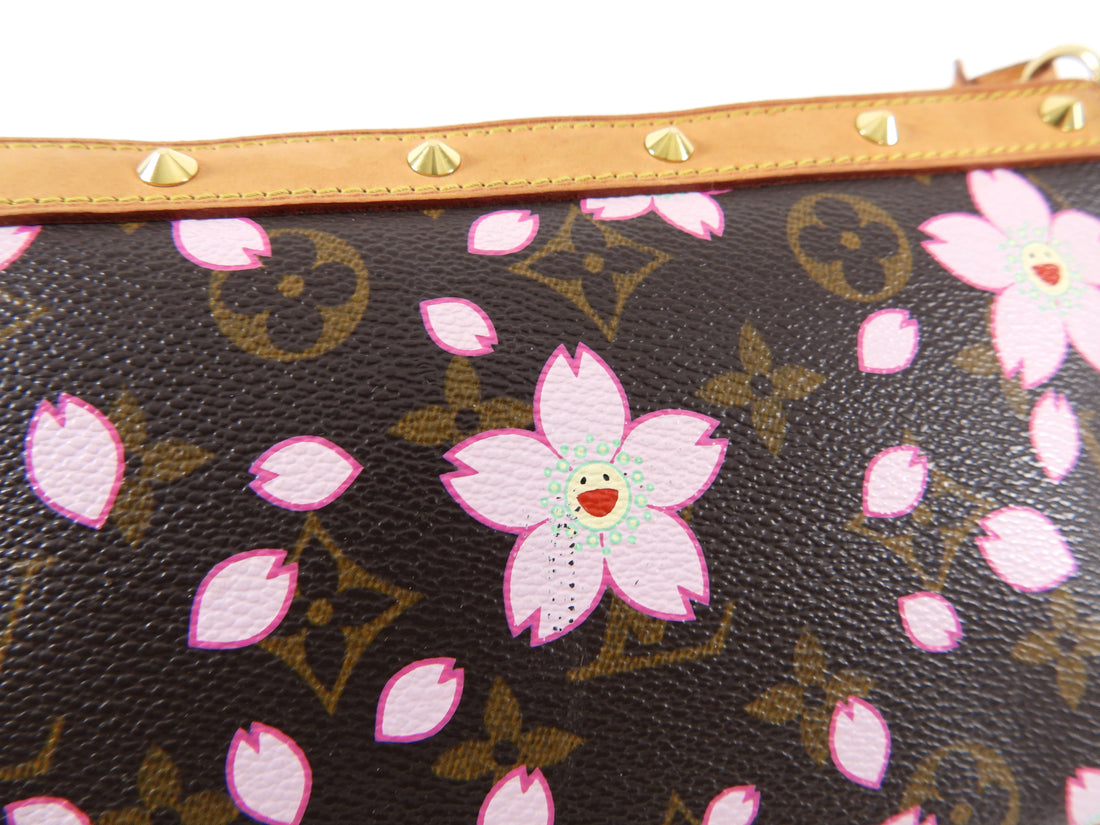 Louis Vuitton Cherry Blossom Takashi Murakami Sakura Pouch Bag Pochette  Nice