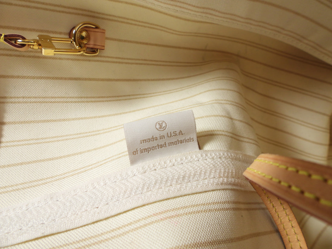 Louis Vuitton Damier Azur Neverfull GM Tote Bag