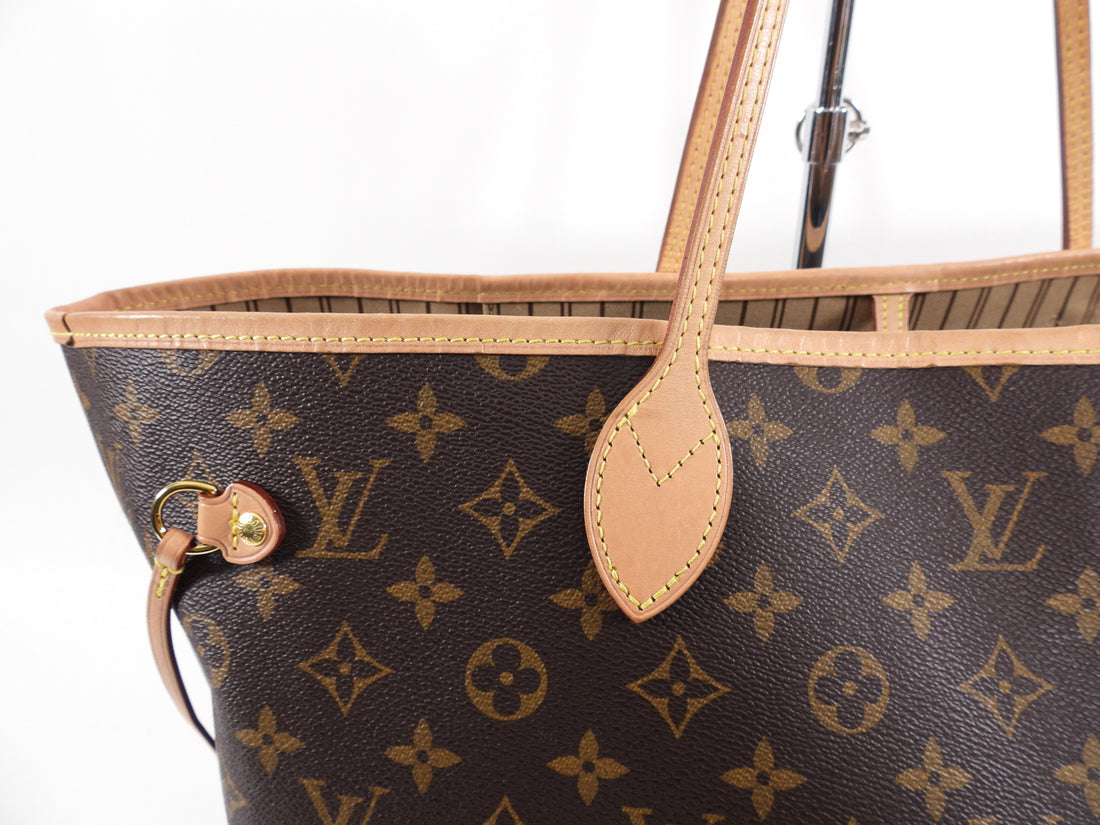🌸Auth 2008 Louis Vuitton Neverfull GM Monogram Beige Tote SOLD OUT!! No  Pouch!!