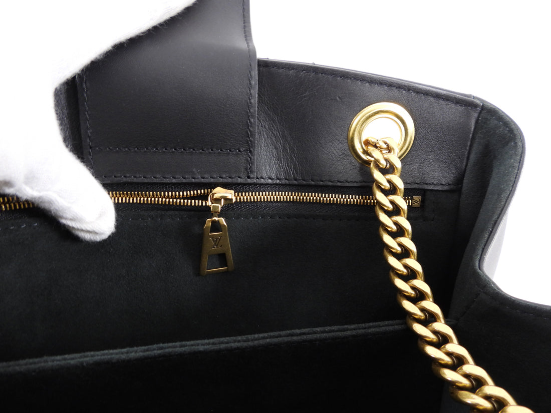 Louis Vuitton Black Quilted New Wave Chain Tote Bag – I MISS YOU VINTAGE