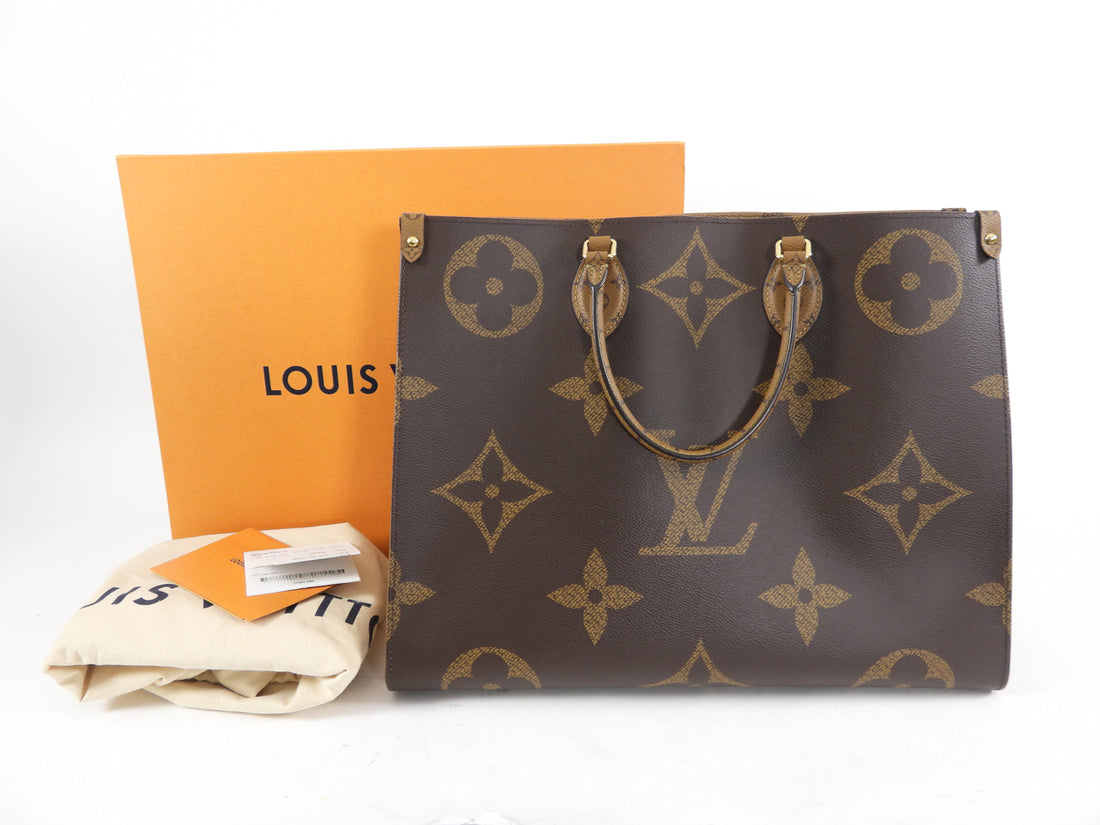 Louis Vuitton Onthego GM Tote Bag Monogram Teddy M55420 Brown Woman Auth LV  New