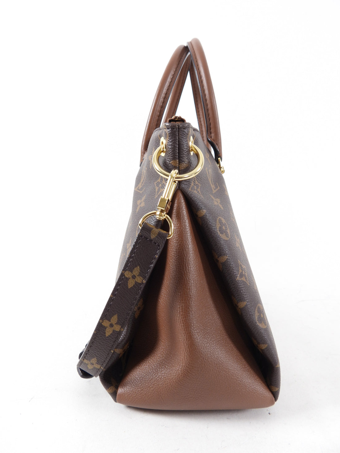Pallas leather tote Louis Vuitton Brown in Leather - 30227450