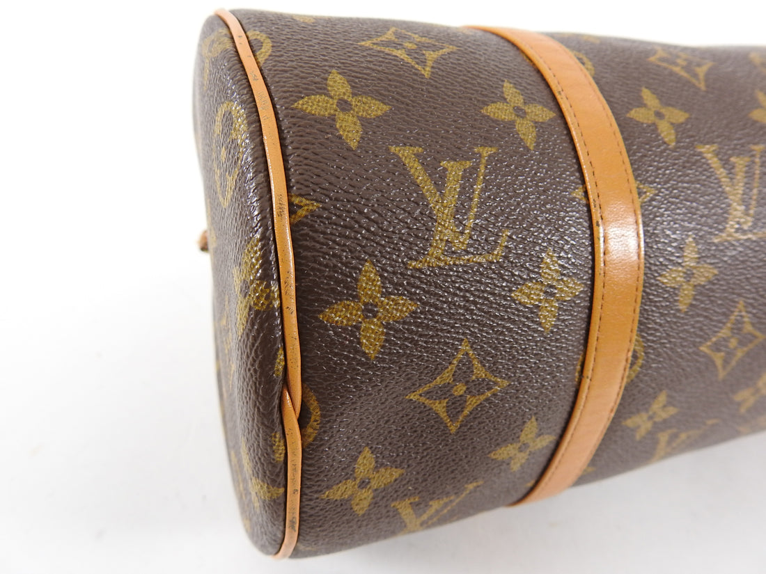 Vintage Louis Vuitton Brown Monogram Micro Cylinder Bag