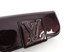 Louis Vuitton Vernis Amarante Patent Logo Sobe Clutch Bag