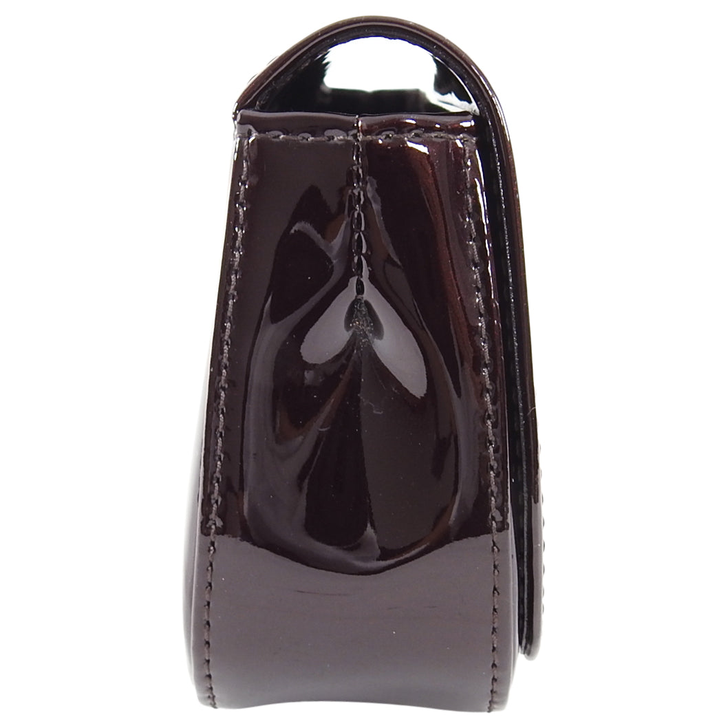 Louis Vuitton Sherwood PM Amarante Vernis Dark red Leather Patent leather  ref.564266 - Joli Closet