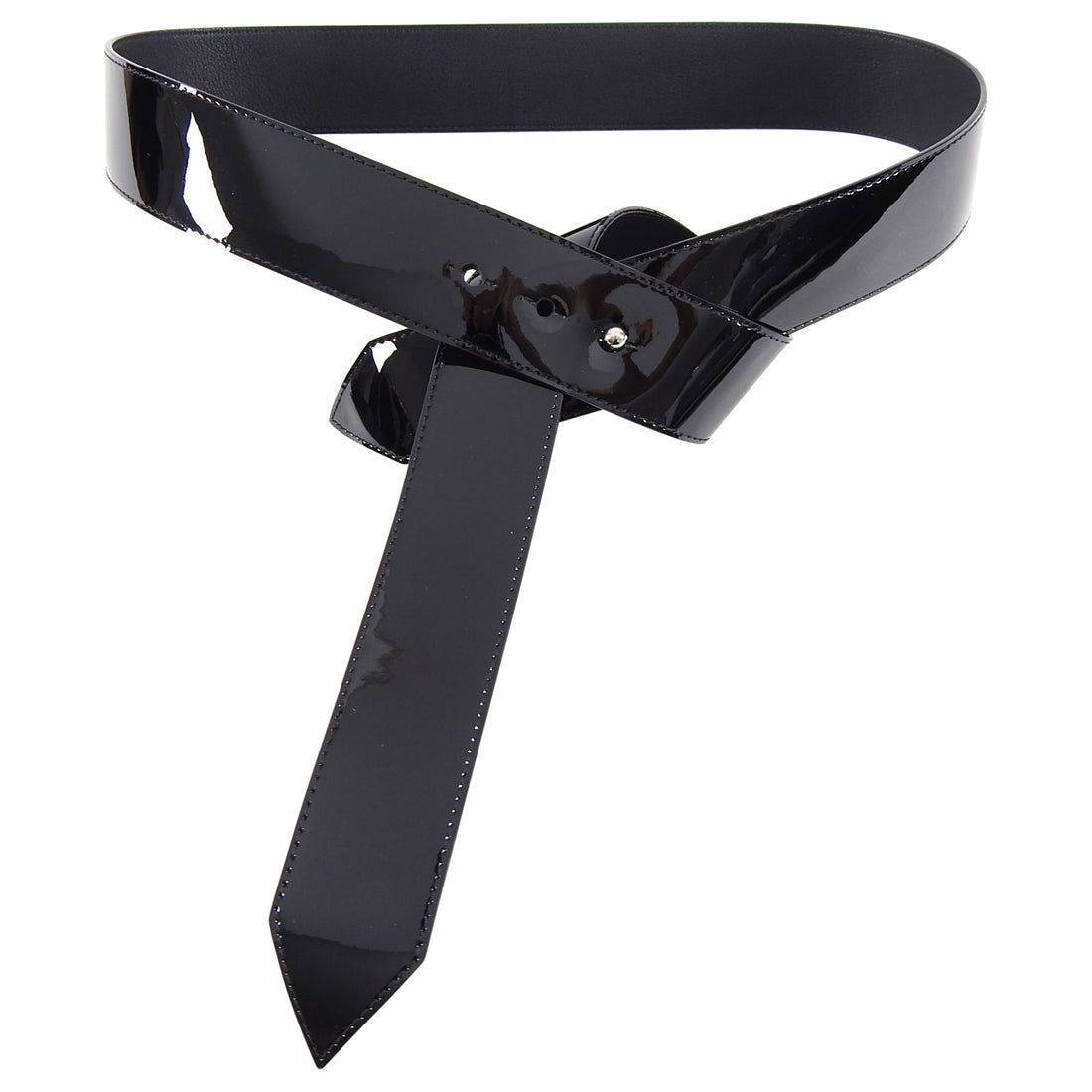 Authentic LOUIS VUITTON Tie The Knot 45mm Belt Black Leather MP146 #S407102