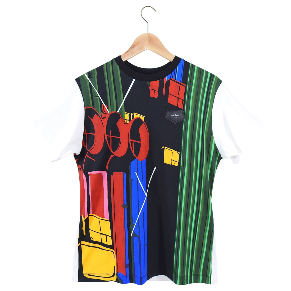Louis Vuitton Multi Color Graphic Design T Shirt - M