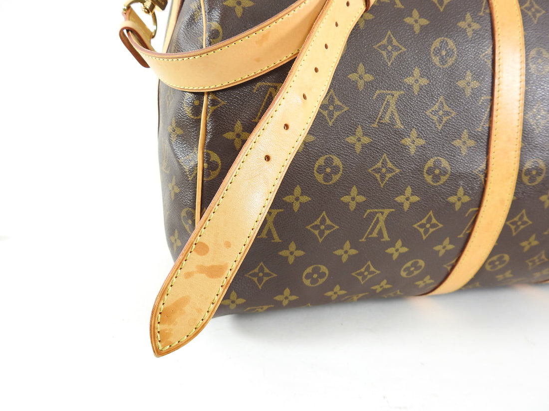 Louis Vuitton Keepall Bandouliere 55 Duffle Travel Handbag Monogram M4 –  AMORE Vintage Tokyo