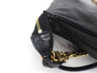 Louis Vuitton Black Cuir Boudoir Pochette Accessoires MM Bag