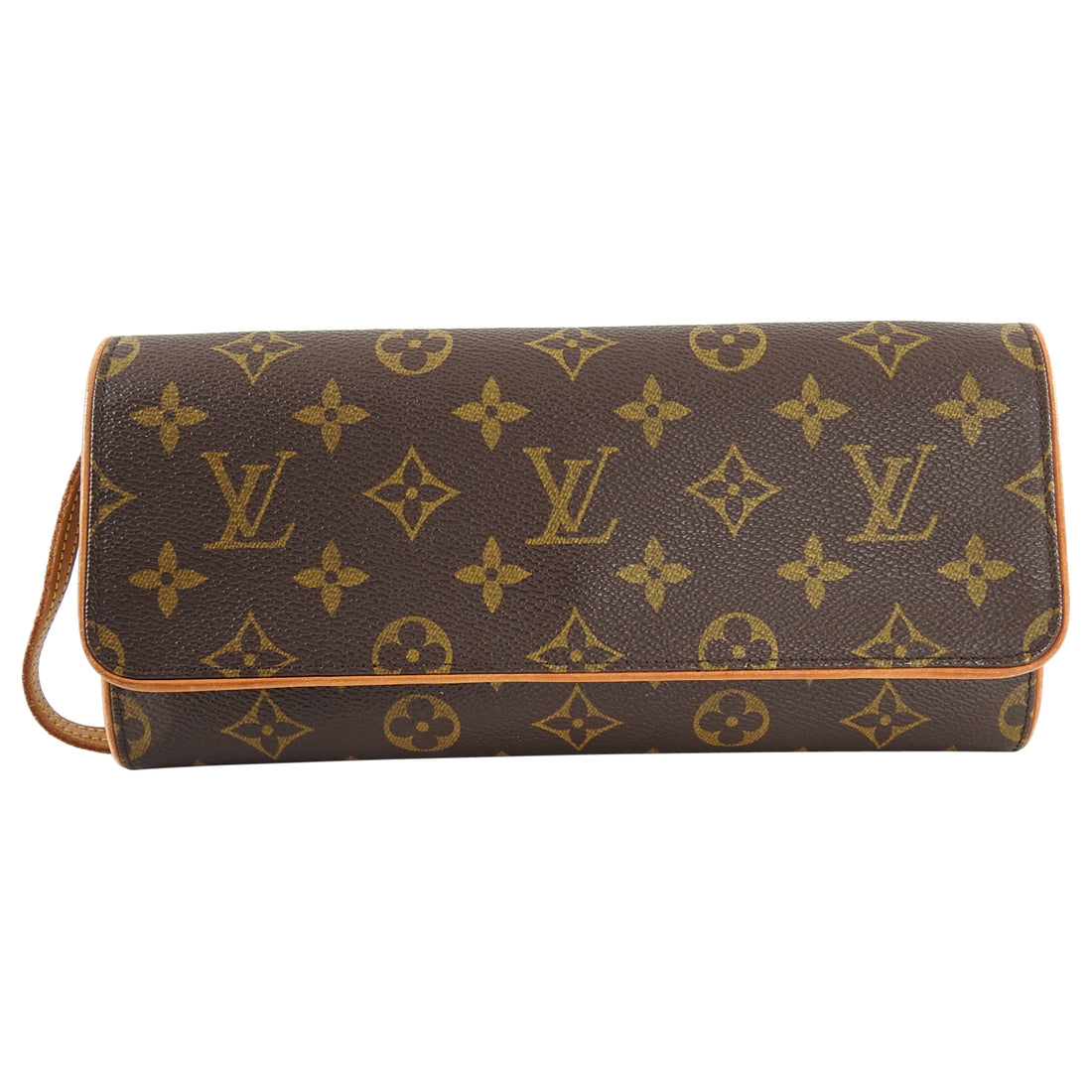 Louis Vuitton Monogram Pochette Twin PM M51854 Brown Cloth ref.963703 -  Joli Closet