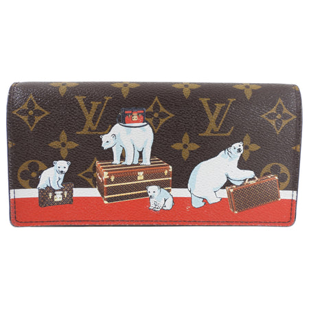 Louis Vuitton Monogram Limited Edition Christmas Polar Bear Wallet