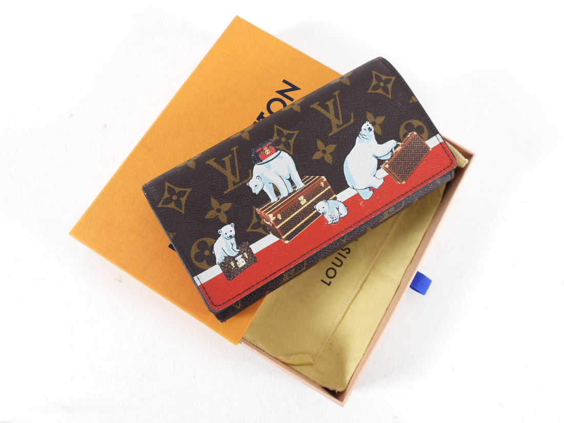 Louis Vuitton Limited Edition Polar Bear Monogram Wallet at 1stDibs