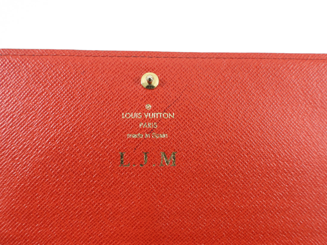 Louis Vuitton Wallet Victorine Illustre Xmas Polar Bear Monogram Brown/Red  in Coated Canvas with Gold-tone - US